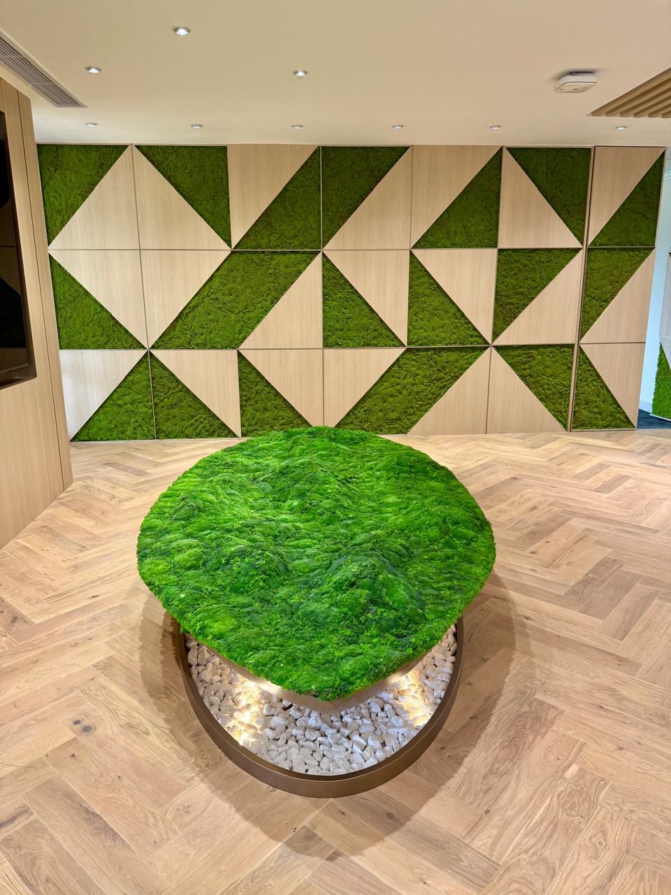 Moss Green Wall